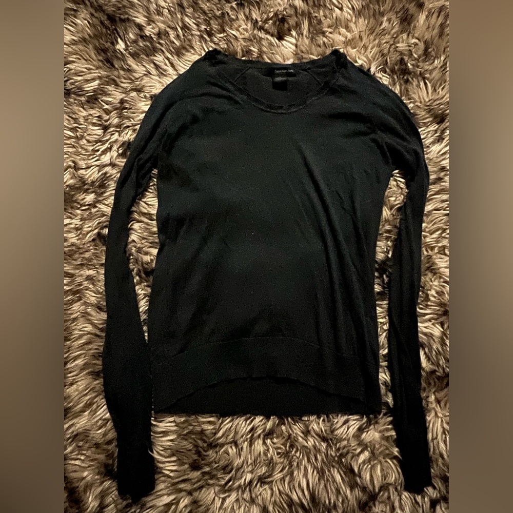 Calvin Klein olive sage green lightweight long sleeve
